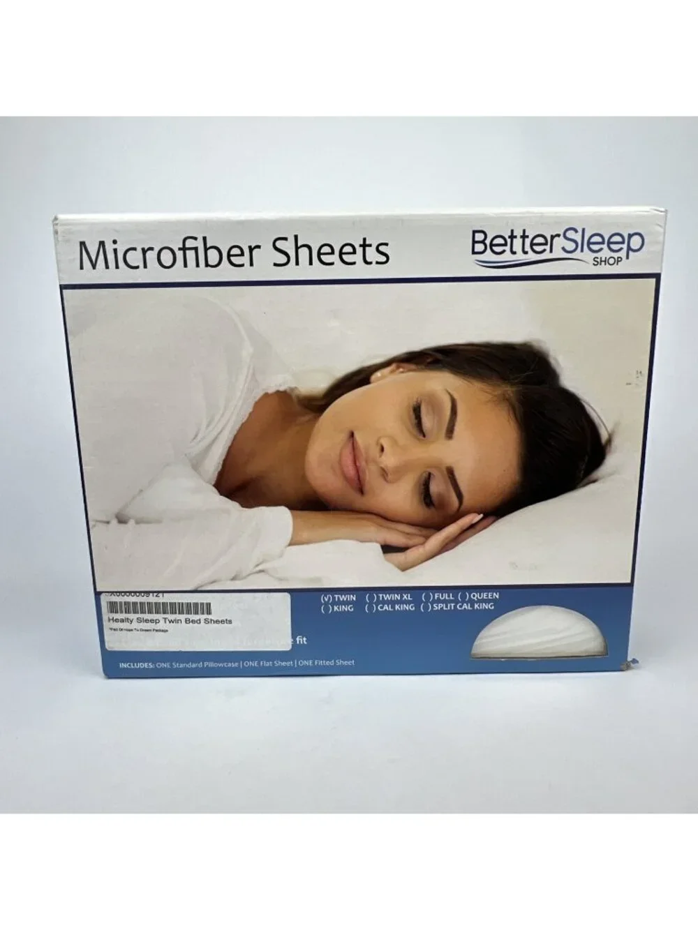 New Microfiber Twin Sheet Set – White | Better Sleep Shop | Hope To Dream